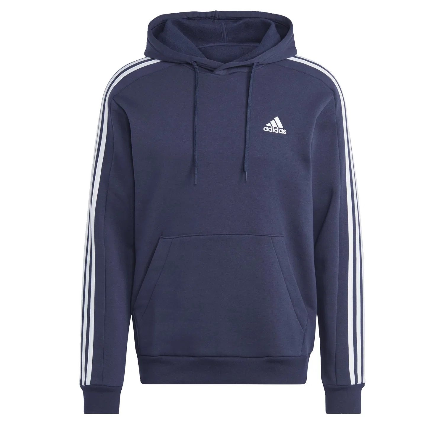 Мужской худи с флисом и тремя полосами Essentials adidas, 2-Ink