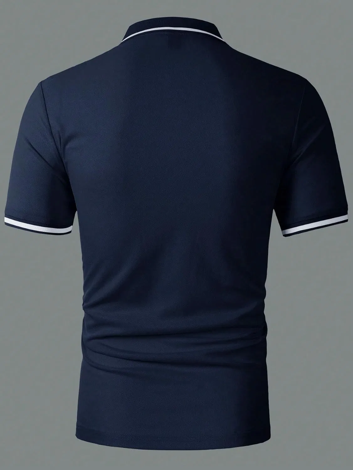 Мужская футболка с полупланкой Regular Fit Short Sleeve, Royal Blue — фото 3