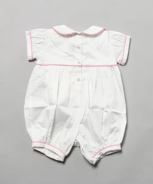 Детский боди-комбинезон с вышивкой Ribbon Baby Shirt Rachel Riley, Ivory — фото 3