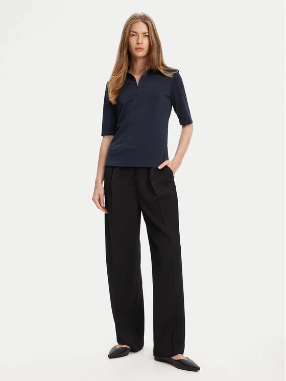 Поло slim fit Calvin Klein, темно-синий — фото 2