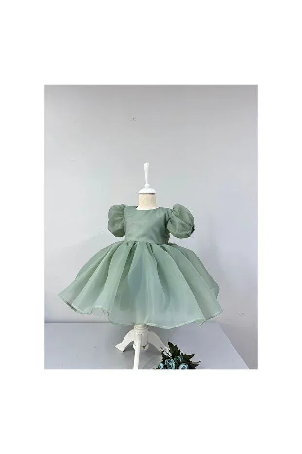 Детское платье для девочек с длинным рукавом Ayda Kidss, Green