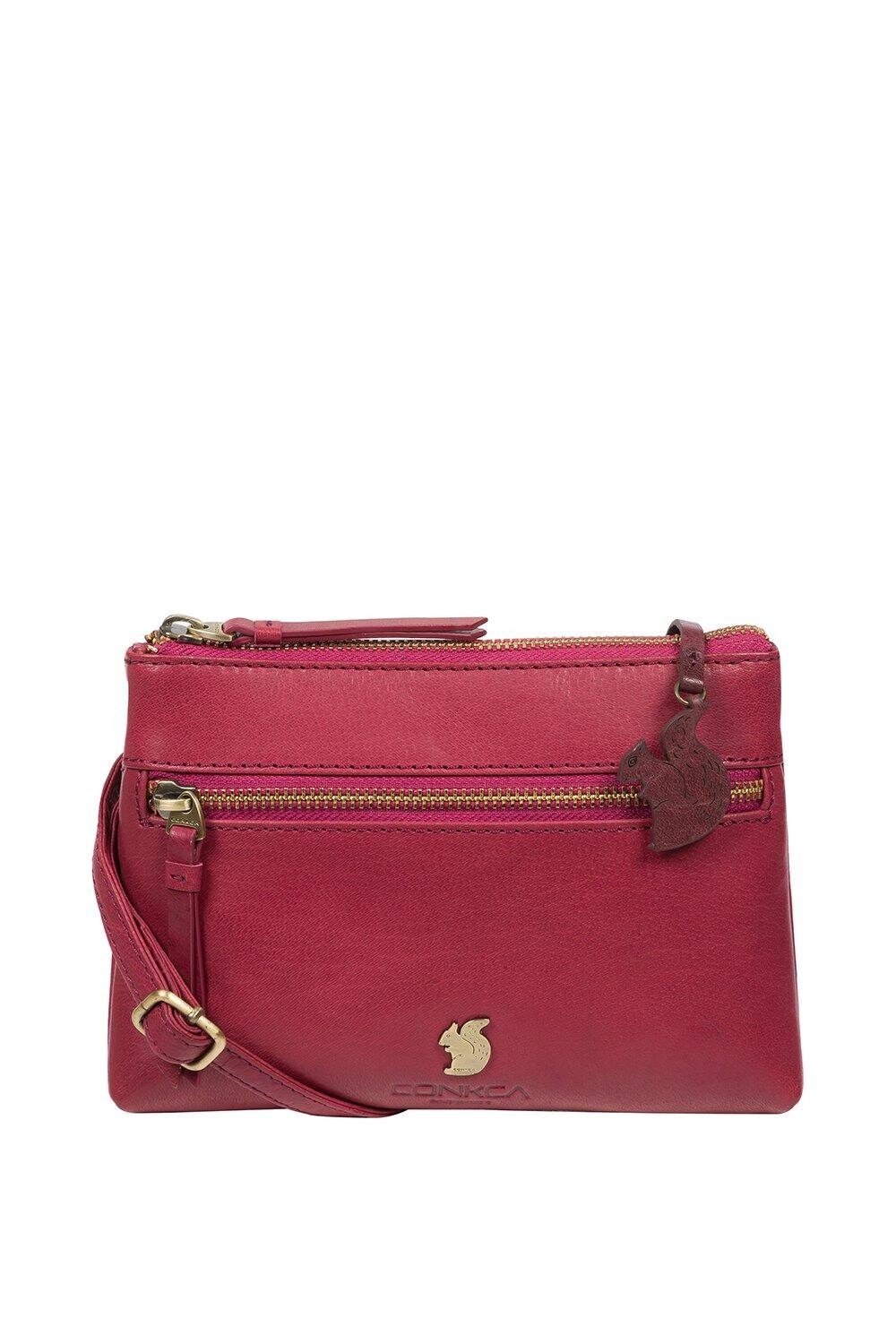 

Кожаная сумка через плечо Sweetie Conkca London, розовый
