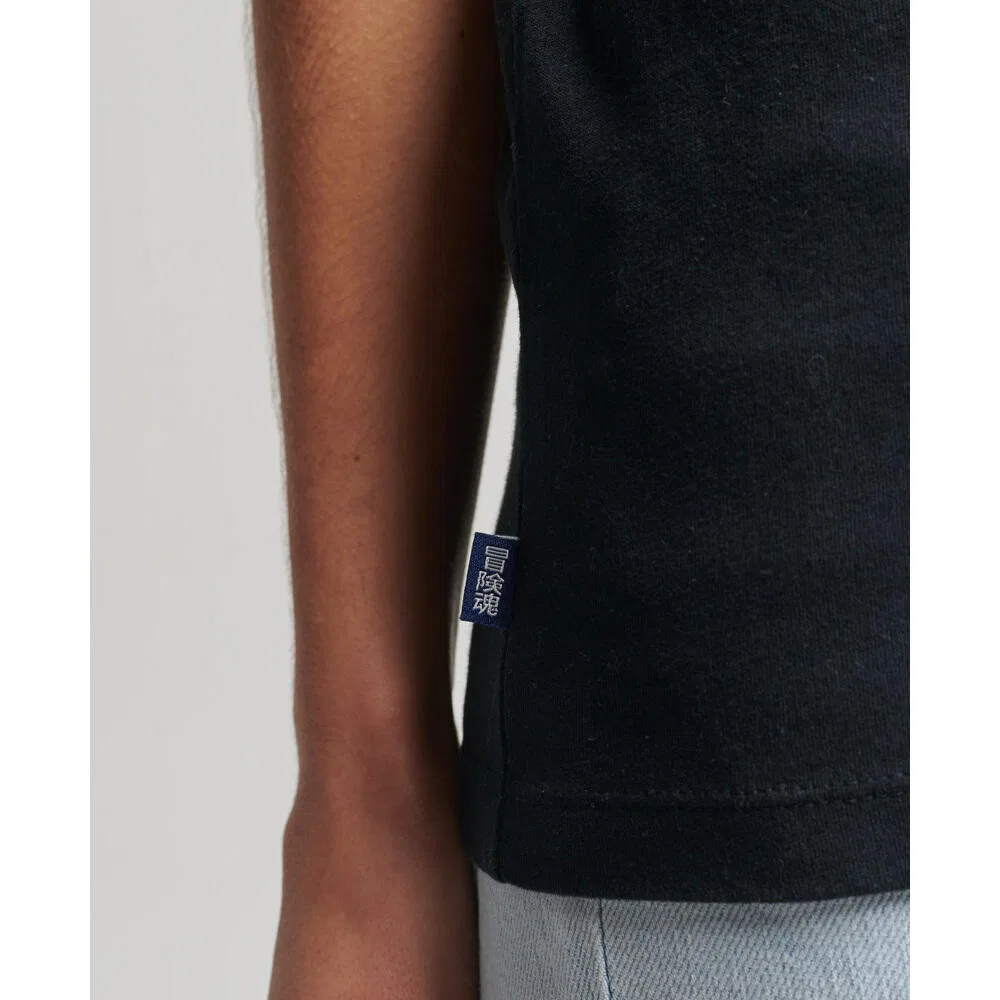 Мужская хлопковая футболка Vintage Logo Superdry, Schwarz — фото 3