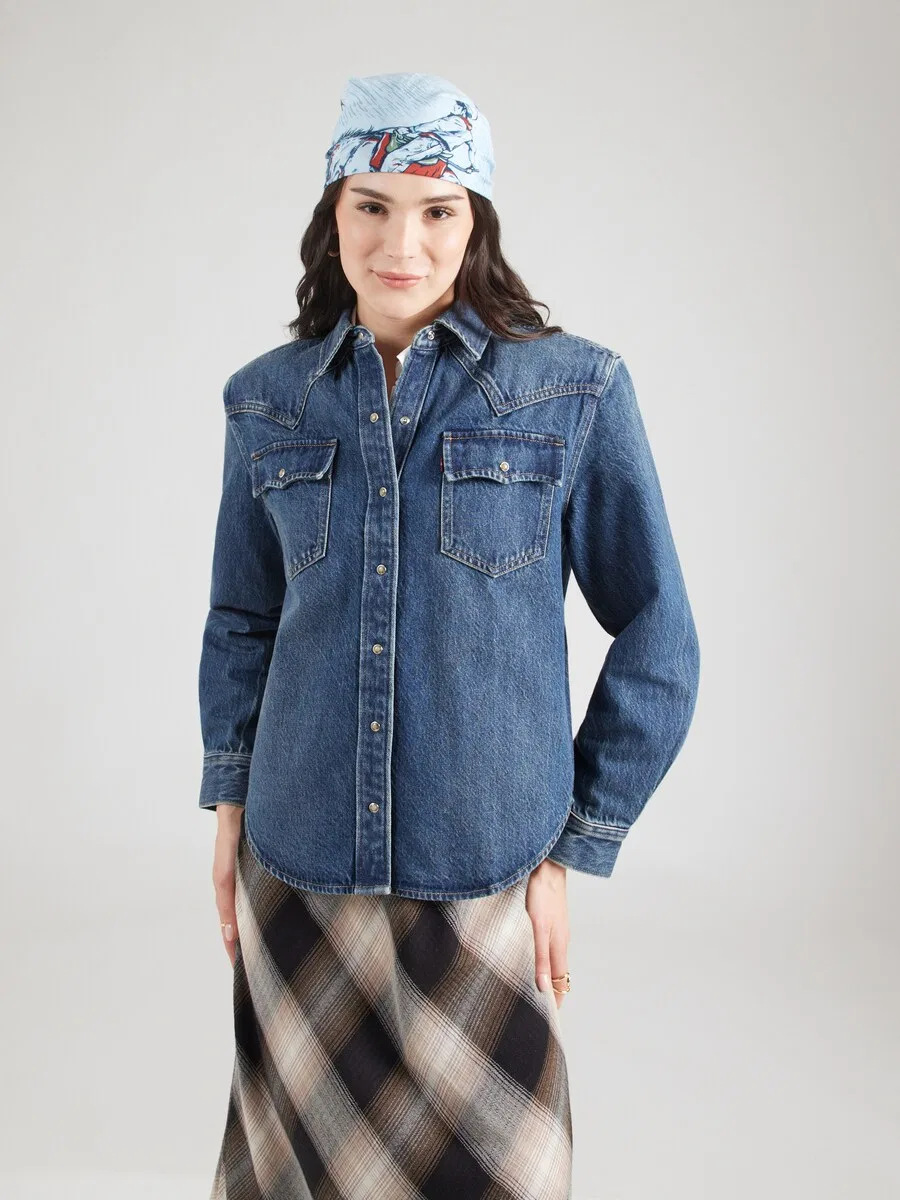 Куртка LEVI'S для межсезонья, синяя джинсовая — фото 2