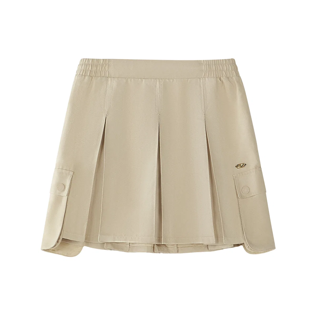 Детская юбка в стиле кэжуал с принтом FILA KIDS, Light Mango Khaki