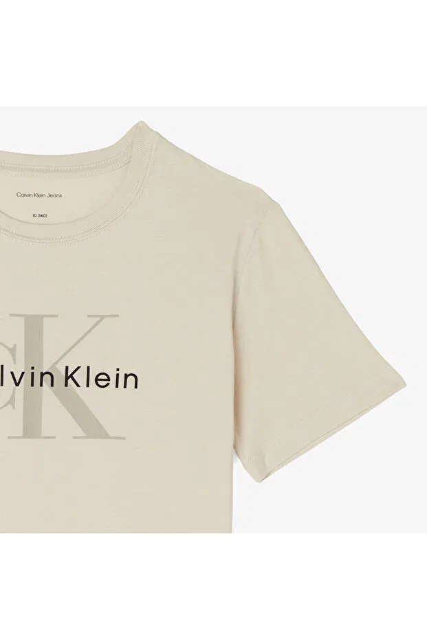 Детская футболка для девочек хлопковая Calvin Klein, Gray — фото 2