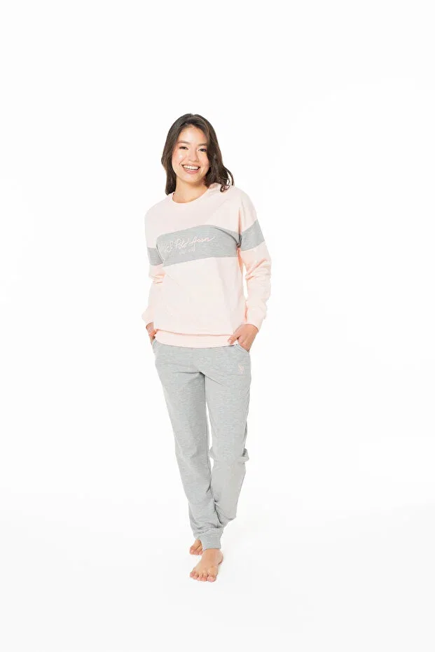 Женская пижама с длинным рукавом U.S. Polo Assn., Salmon