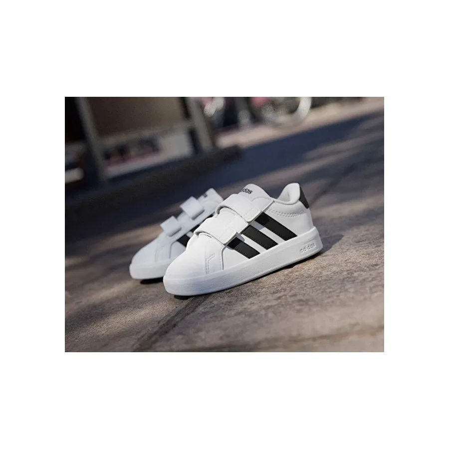 Детские повседневные кроссовки с моделью Grand Court 3.0 Cf adidas, Белый — фото 4