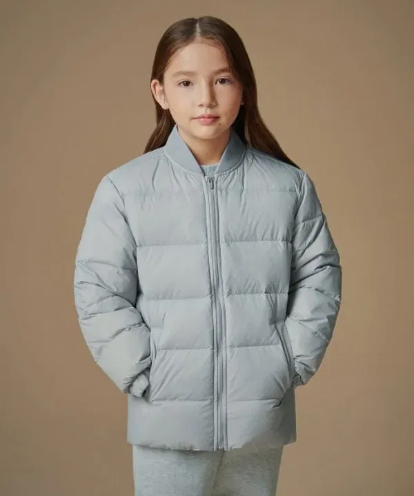 Пуховик джекет, Light Gray, Musinsa Standard Kids