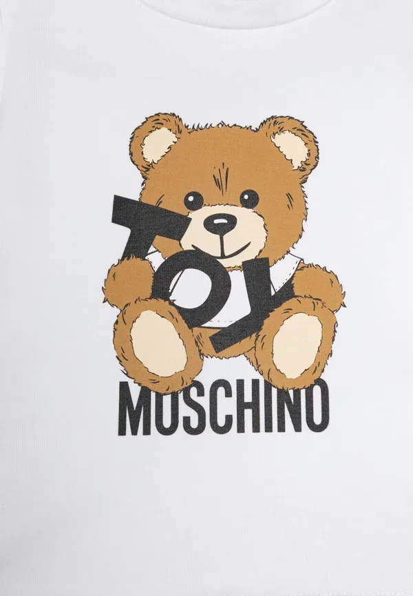 Детские шорты Moschino, белый/розовый — фото 4
