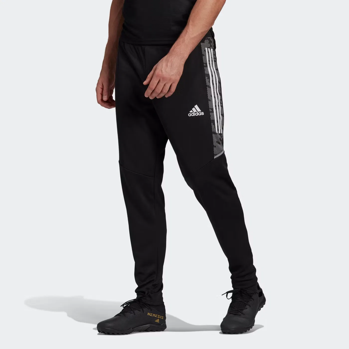 Штаны спортивные длинные Con21 Adidas, черный — фото 2