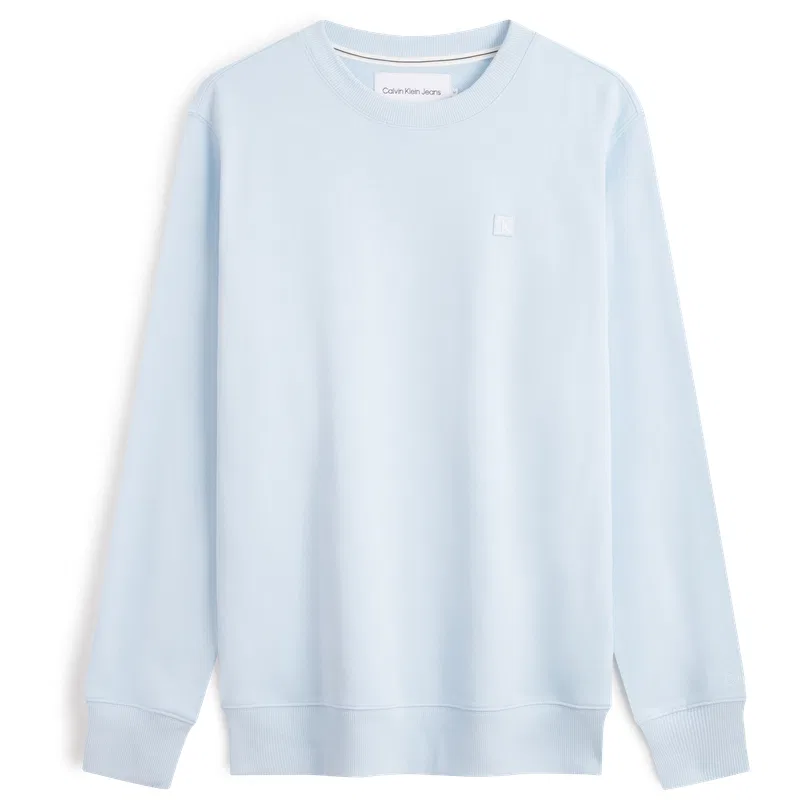 Мужской свитшот с вышивкой логотипа Calvin Klein, Sky Blue