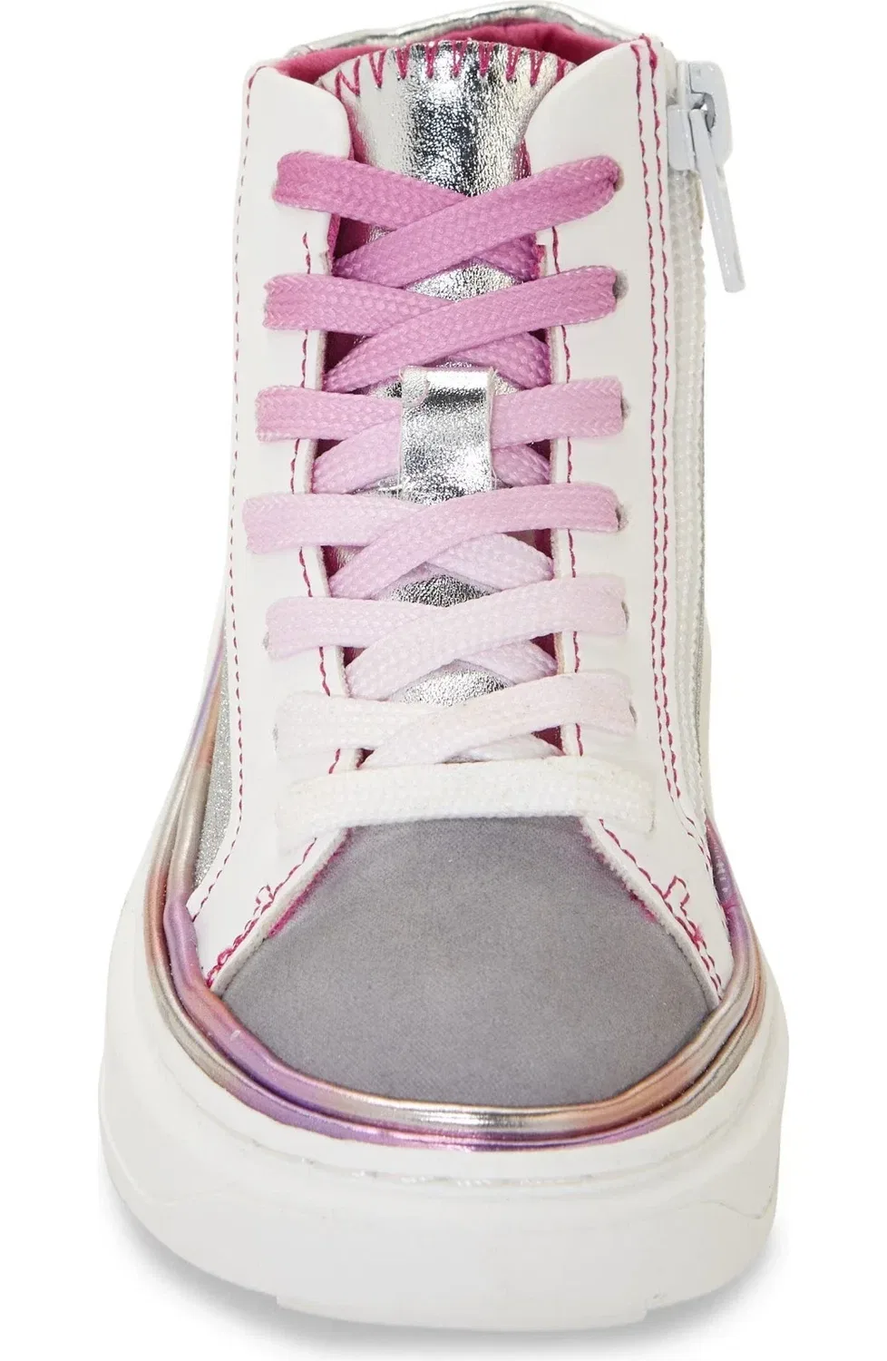 Детские кроссовки на платформе с блестками Steve Madden, мультиколор — фото 4