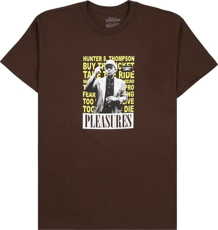 

Футболка Pleasures No Smoking T-Shirt 'Brown', коричневый