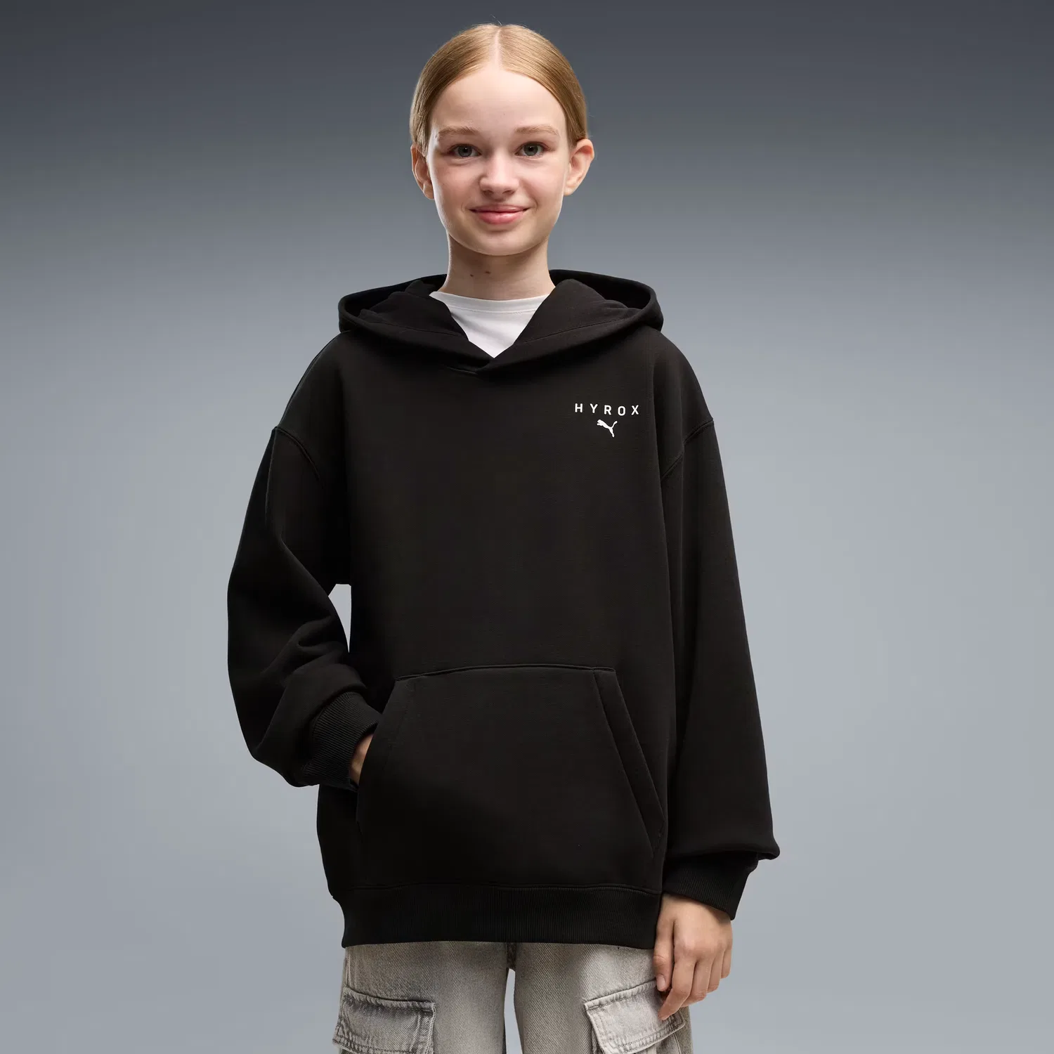 Толстовка для детей постарше Puma X Hyrox, Puma Black