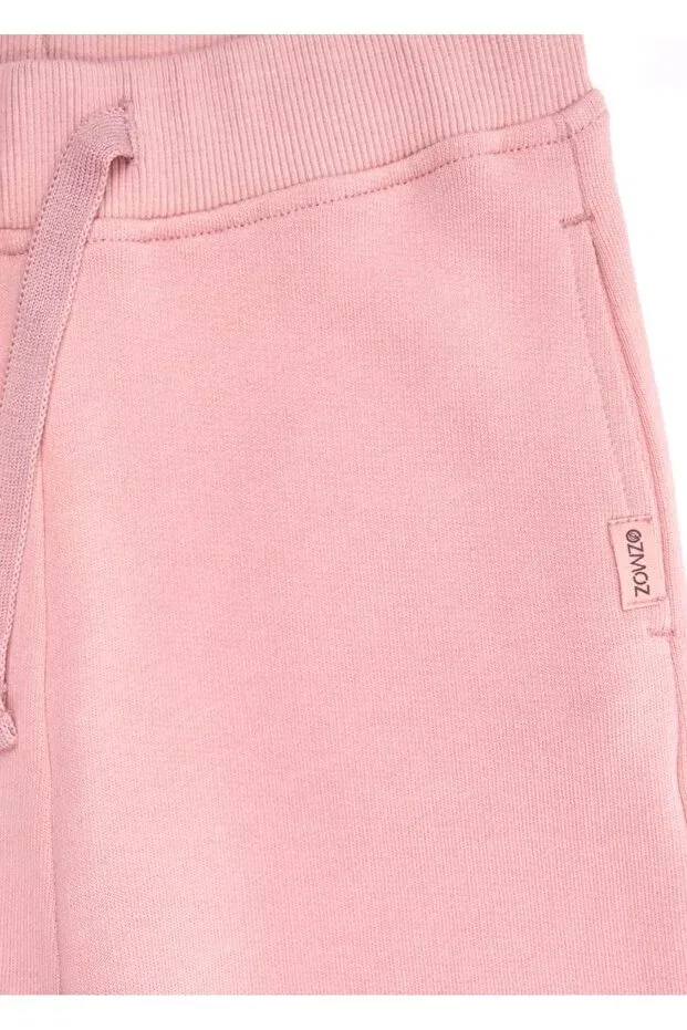 Детские спортивные штаны для девочек хлопковые Organic pink winter girls' sweatpants Ozmoz By Mukadder Özden, Pink — фото 2