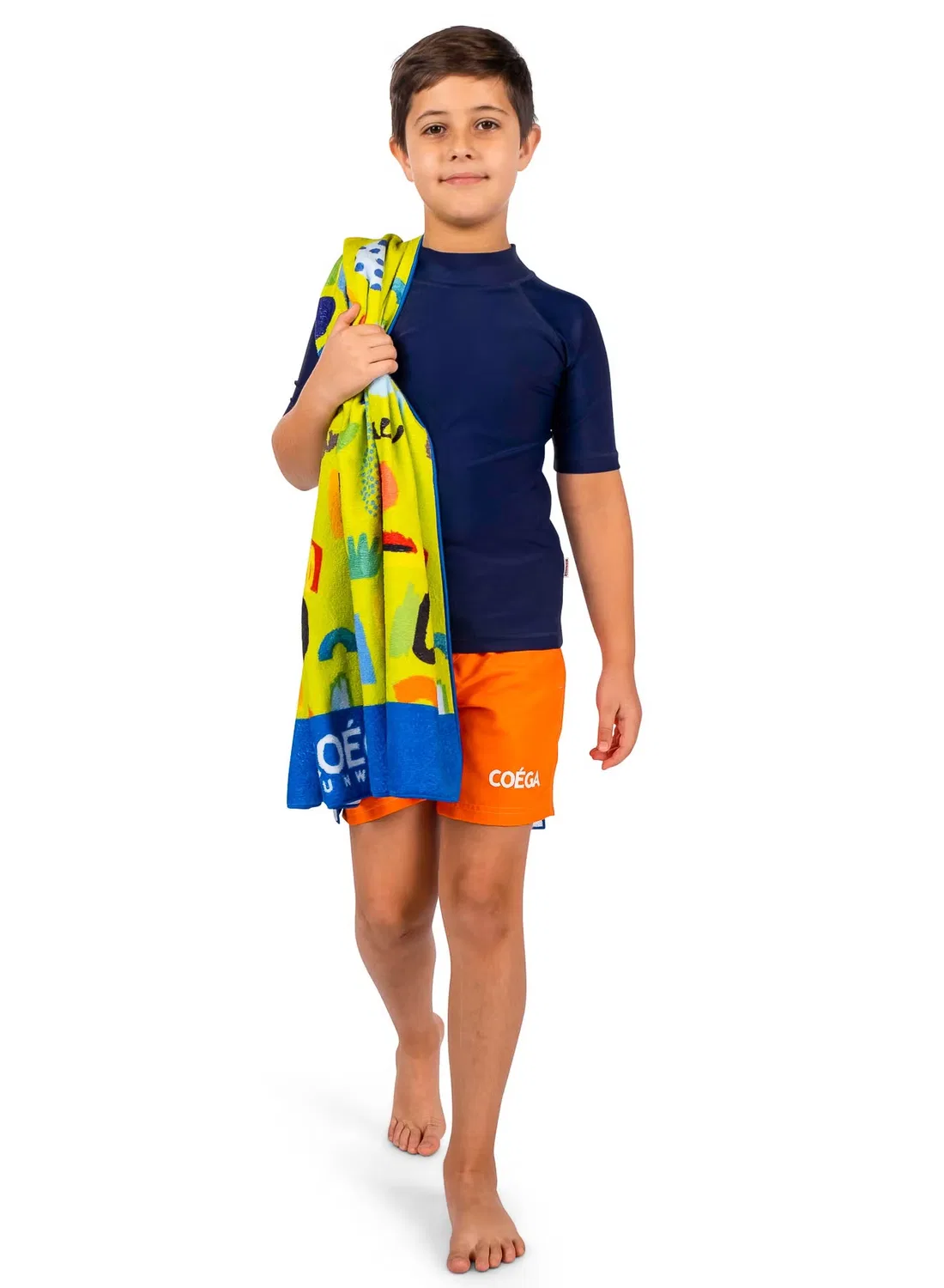 Шорты для плавания детские с принтом Coega Sunwear, оранжевый — фото 3