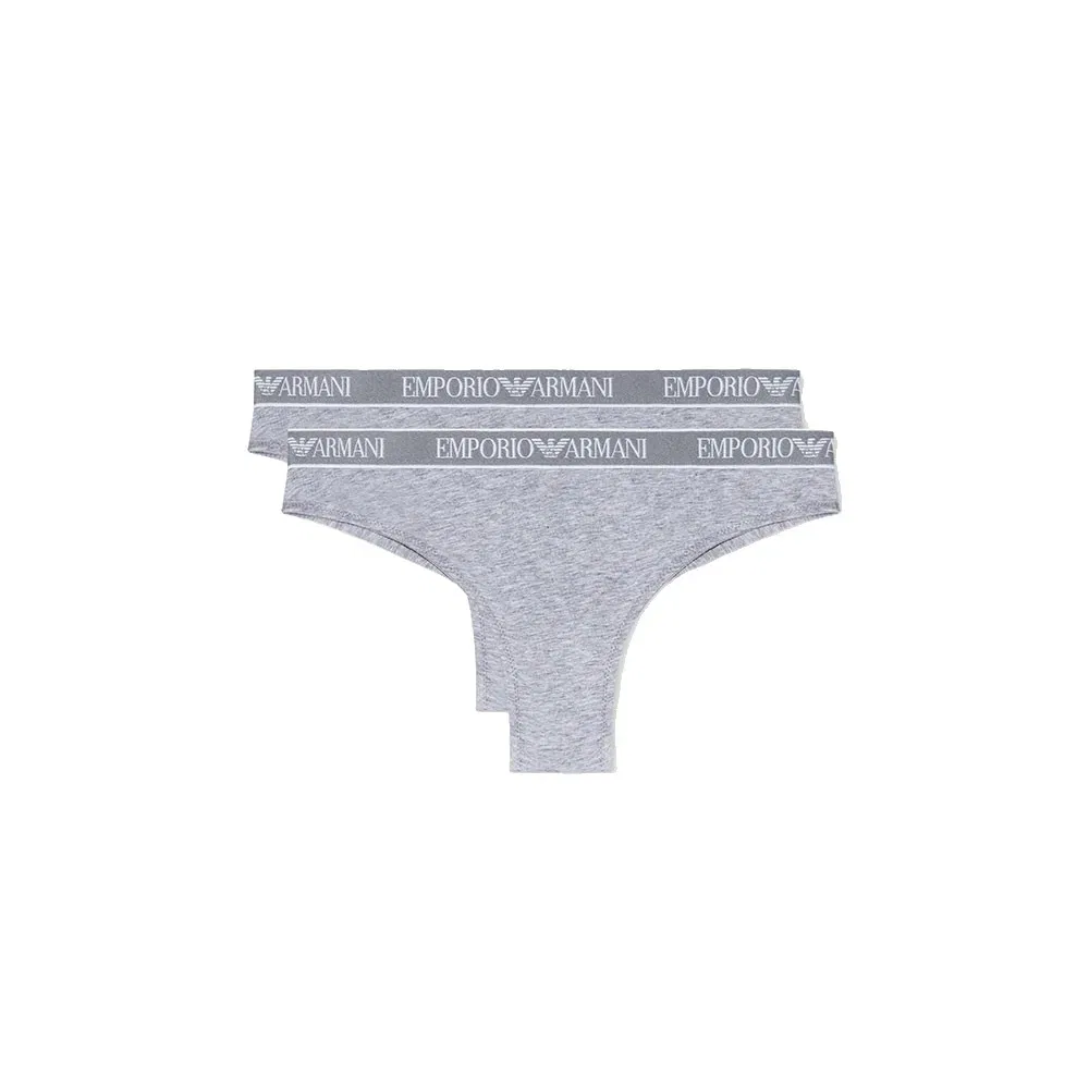 Женские трусы-слипы из 95% хлопка Emporio armani, Grey