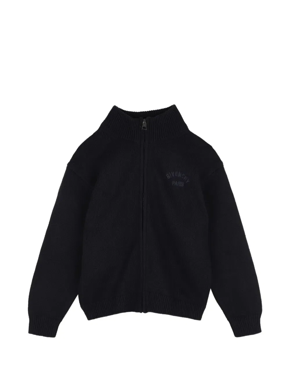 Кардиган на молнии с вышитым логотипом Givenchy Kids, синий