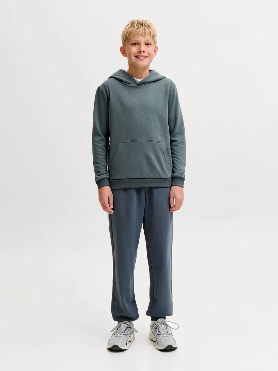 Детская толстовка 'JJEBradley' цвета «базальтово-серый» Jack & Jones Junior — фото 4