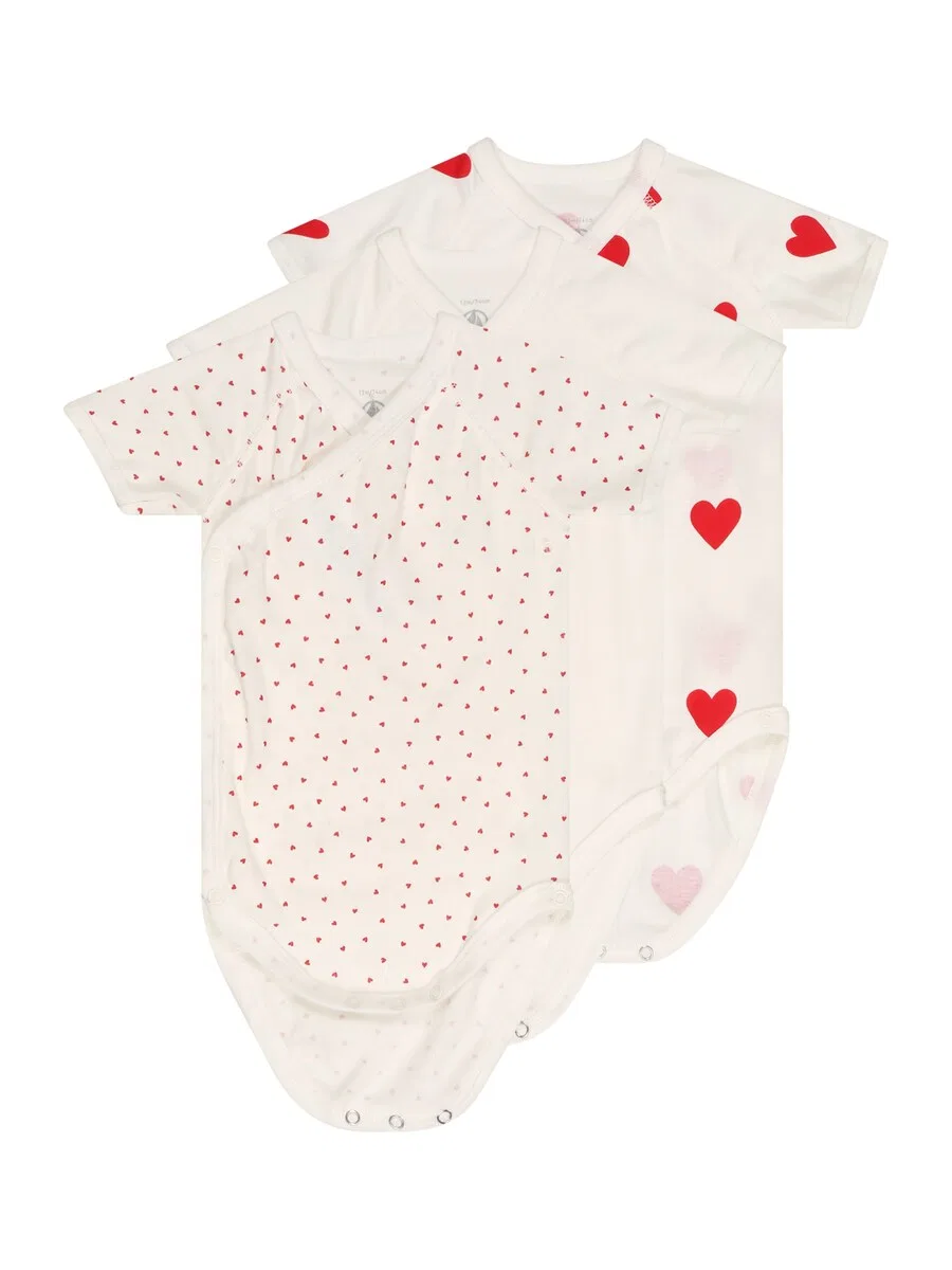 Комбинезон/боди PETIT BATEAU белого цвета "NAISS"