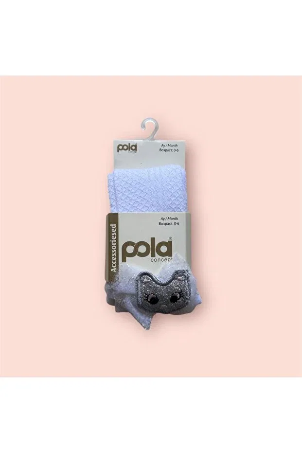Детские колготки для новорожденных хлопковые Pola, White