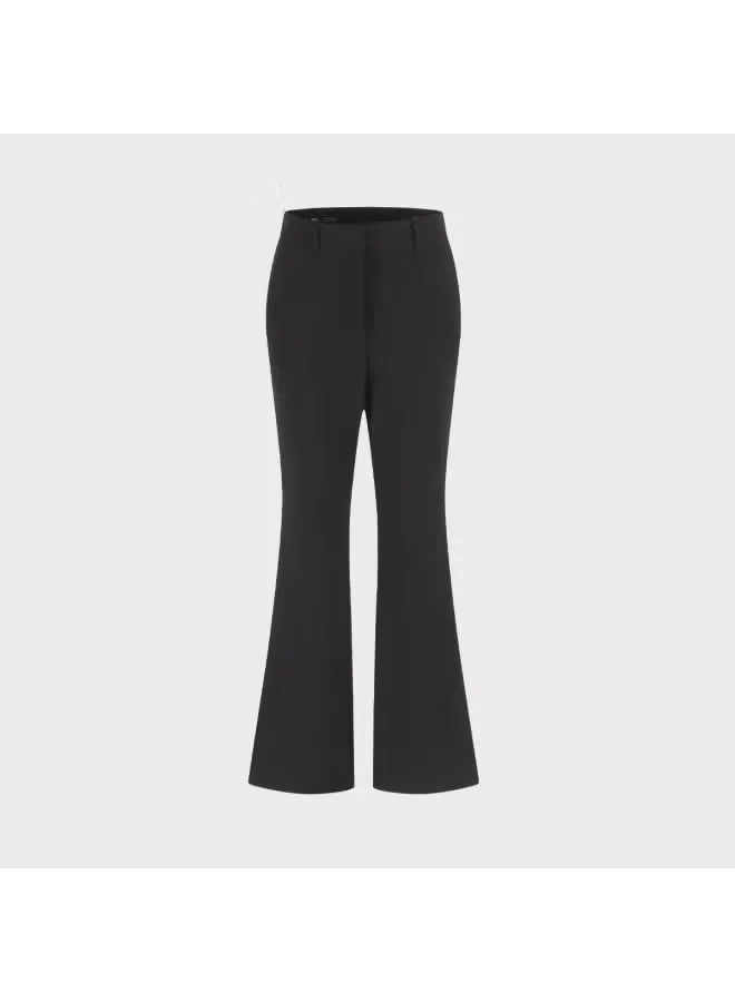 Брюки расклешенные с удлиненным силуэтом Zara, черный — фото 2