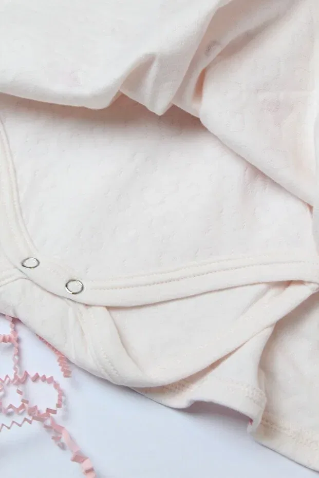 Детское платье для девочек кружевное с подтяжками Zeyno Ve Memo, Pink — фото 2