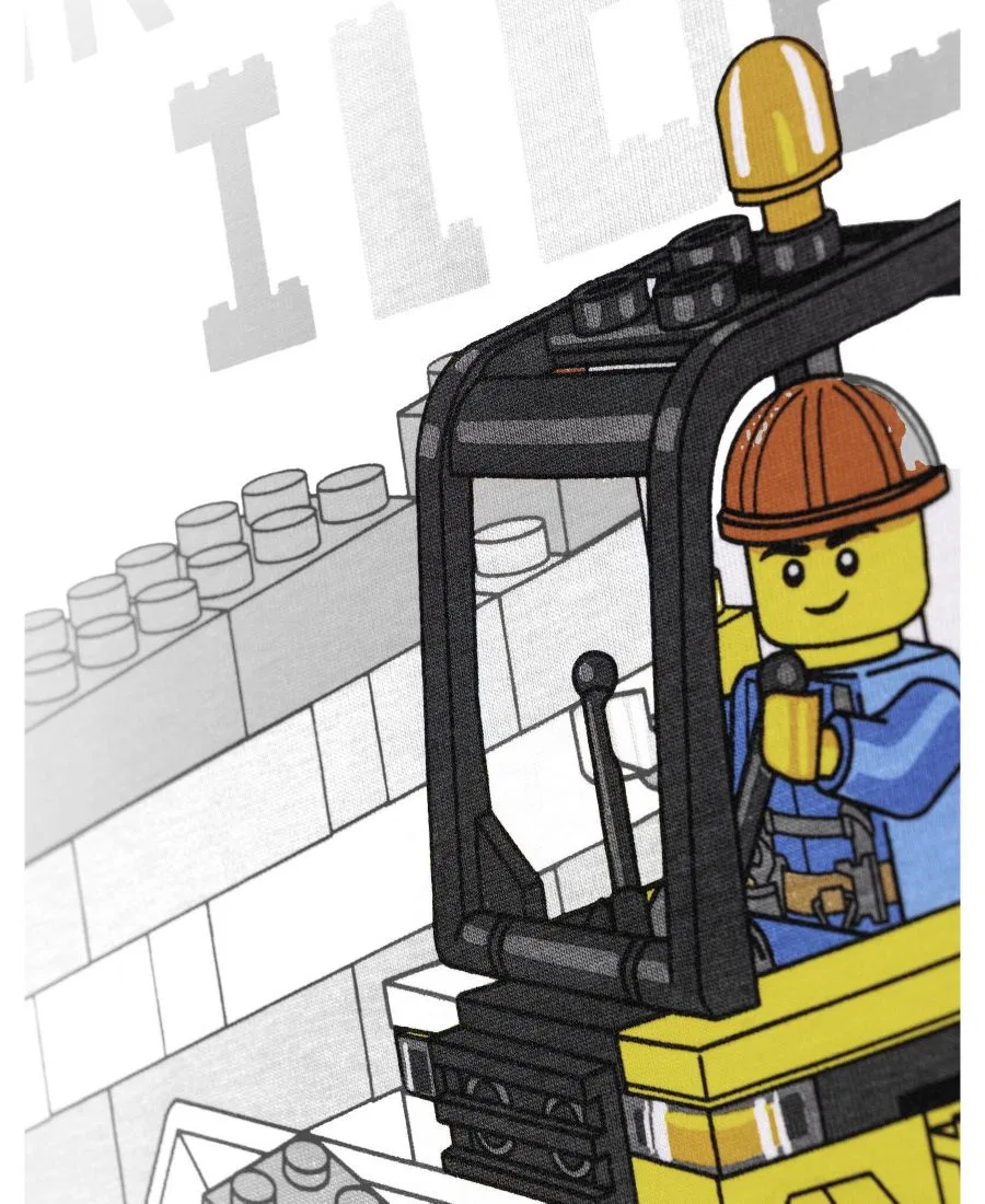 Футболка с принтом Ninjago Lego, White Birthday Build — фото 2