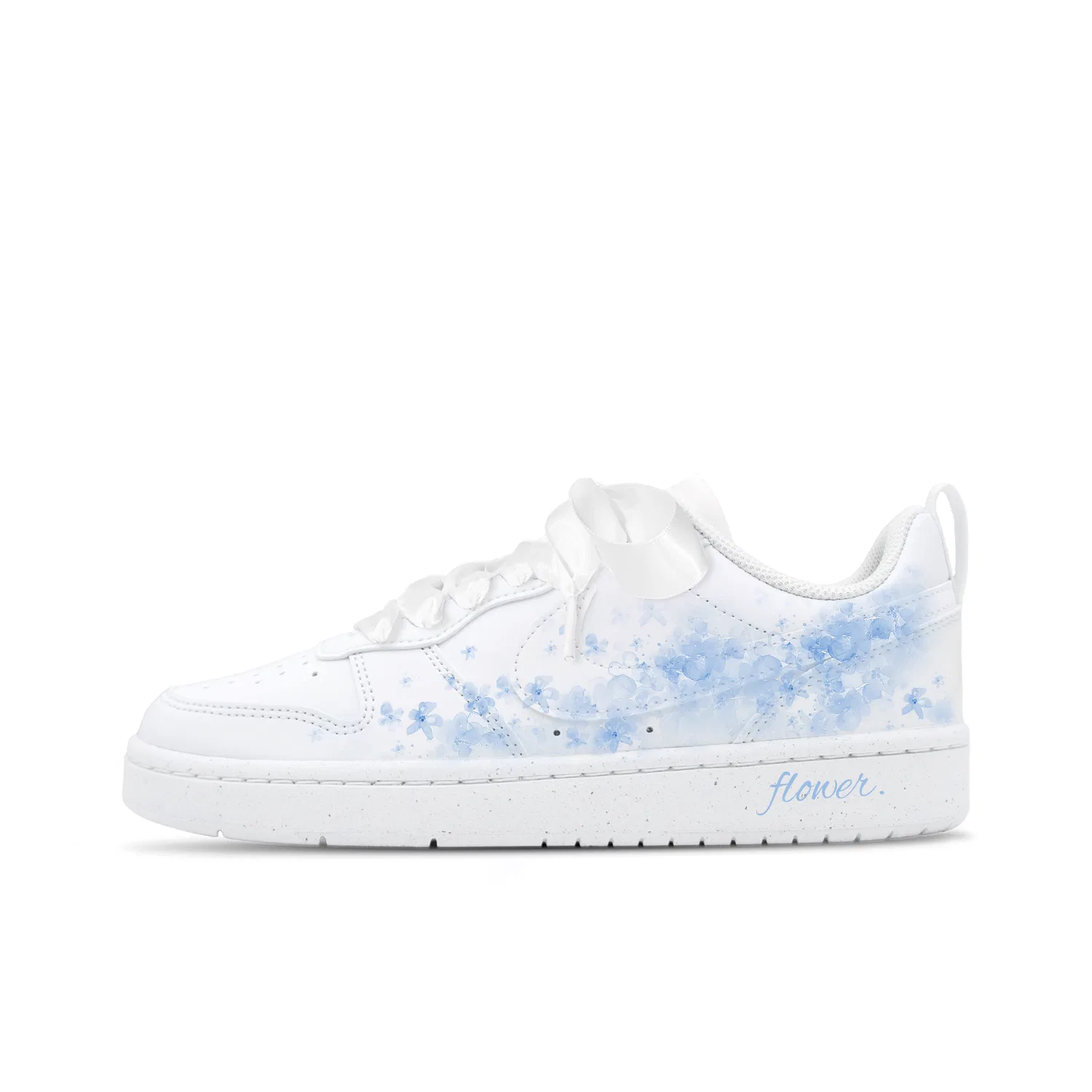 Кроссовки для скейтбординга Nike Court Borough Blue Iris Low Top Kids Blue White
