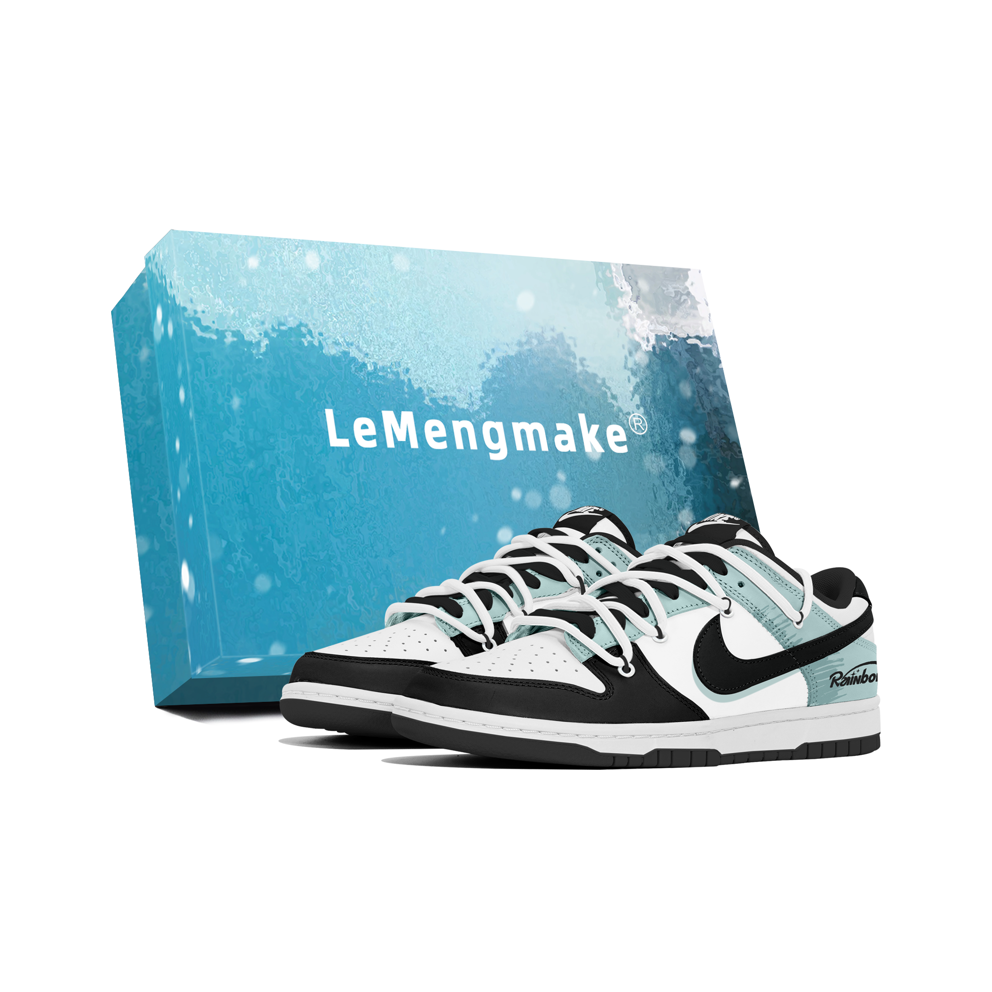 

Nike Кроссовки для скейтбординга Dunk, износостойкие, низкие, мужские, черно-зеленые