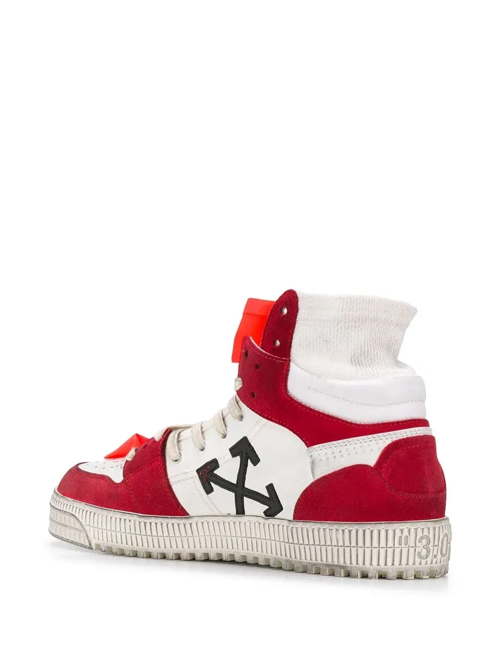 Высокие кеды Off Court Off-White, красный — фото 3