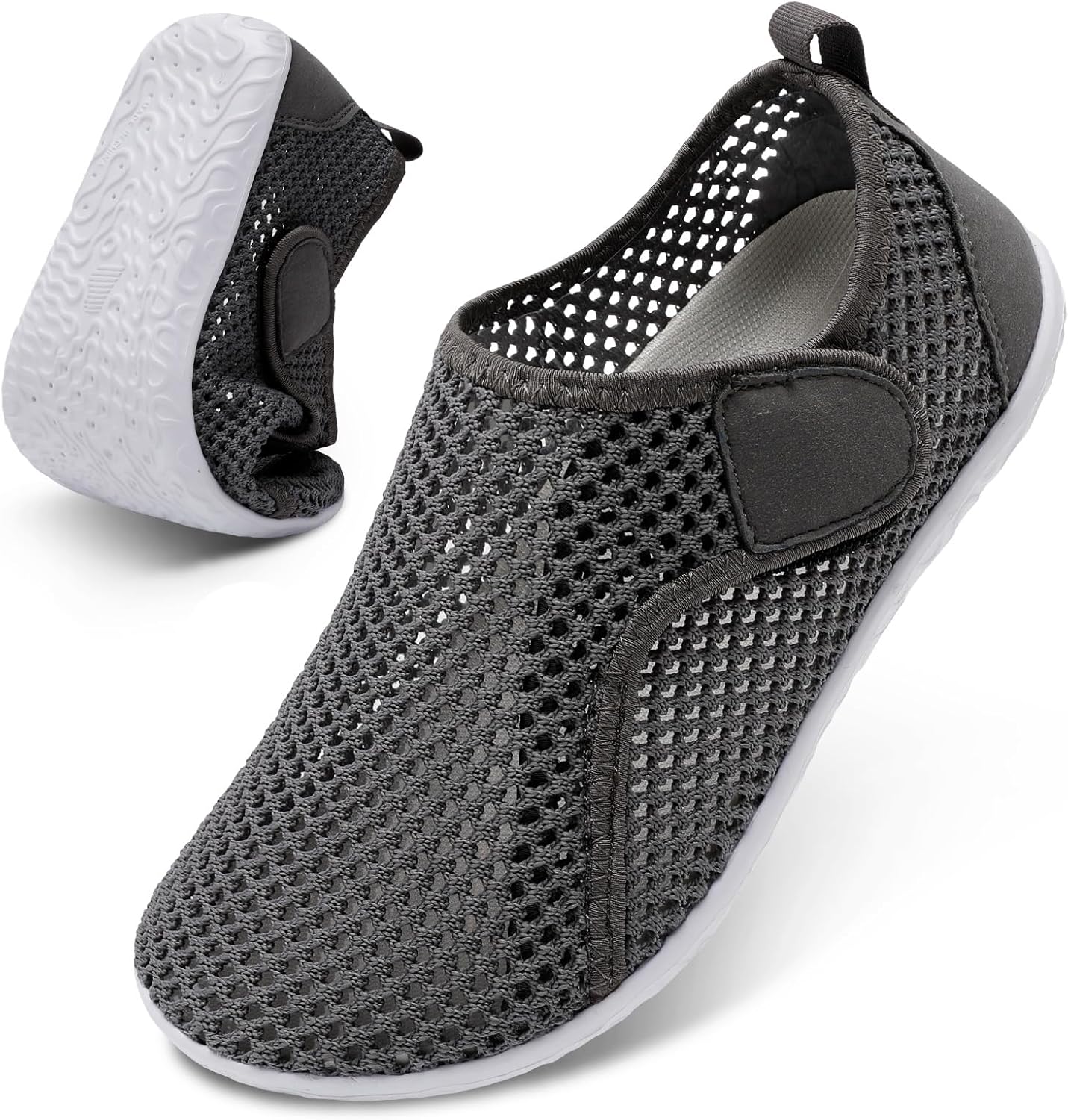 

Водные тапочки XIHALOOK для женщин и мужчин, быстро сохнут, легкие, босоножки для пляжа, плавания, бассейна, серфинга, йоги и спорта, светло-серый