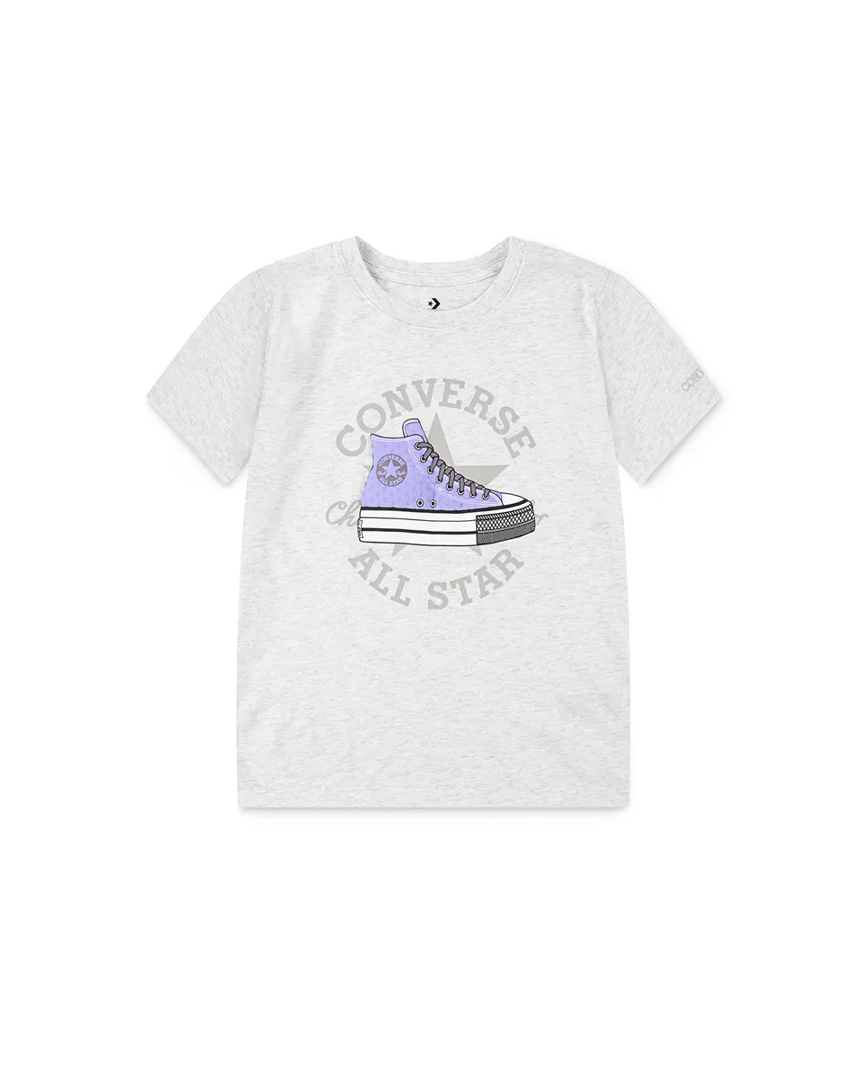 

Футболка с графическим рисунком кроссовок Converse, пурпурный