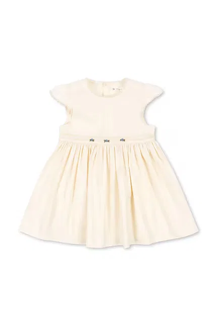 Платье мини с цветочной вышивкой AALIYAH DRESS Konges Sløjd, бежевый
