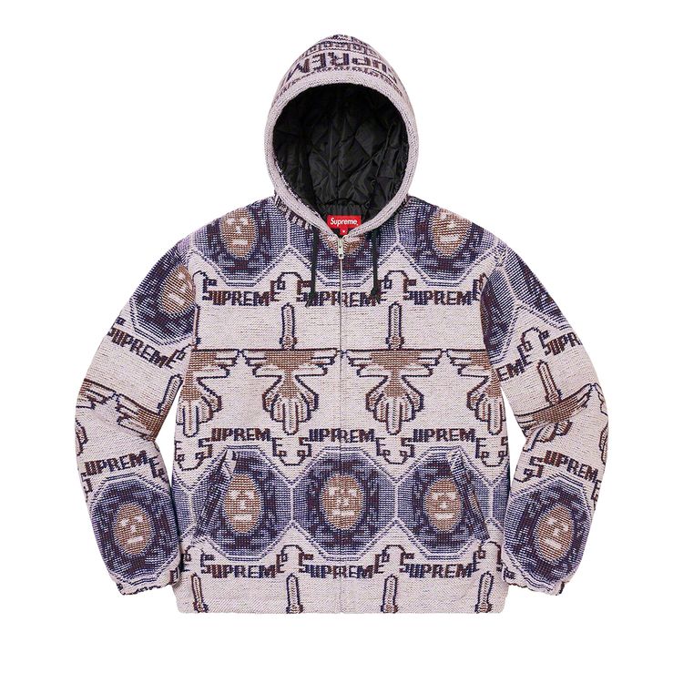

Куртка Supreme Woven Hooded Jacket 'Dusty Lilac', фиолетовый