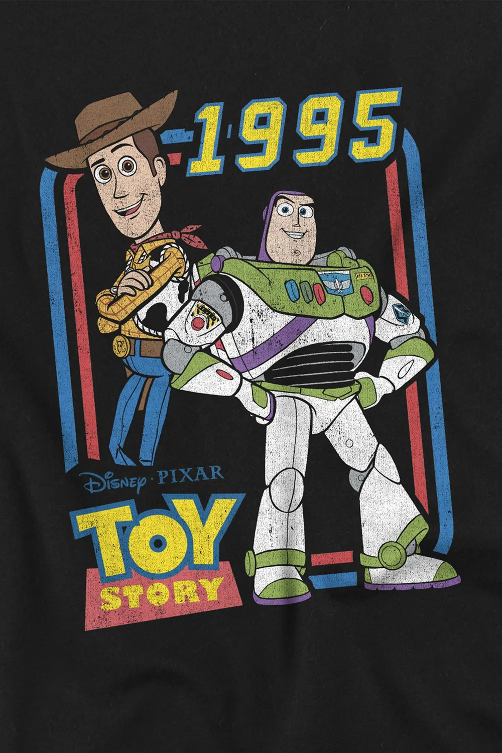 Детская футболка Toy Story Woody и Buzz Disney, черный — фото 2