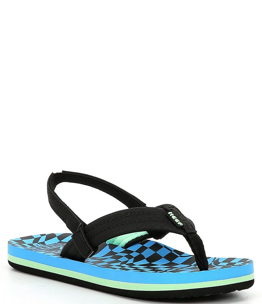 

Шлепанцы Reef Boys Little Ahi Swell Checkers (для младенцев), синий