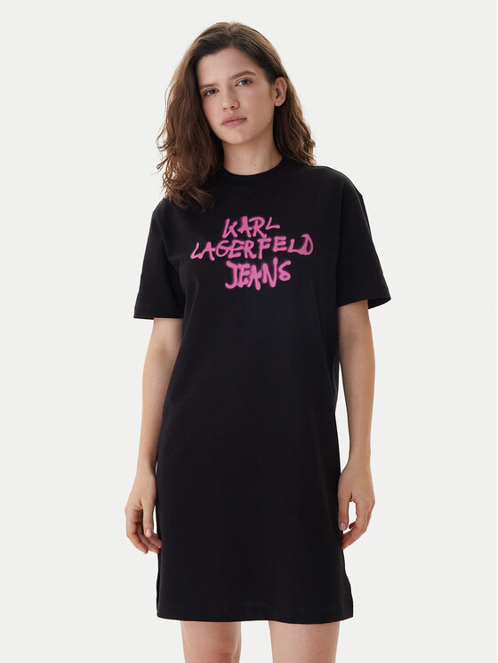 

Повседневное платье regular fit B1W13043 Karl Lagerfeld Jeans, черный