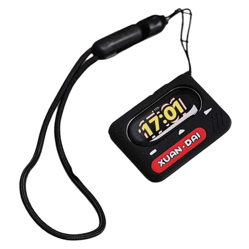 

Ремешок Xiaomi Совместимость Силиконовый материал Yu Qing, Ретро BB машинка защитный чехол + такой же шнурок