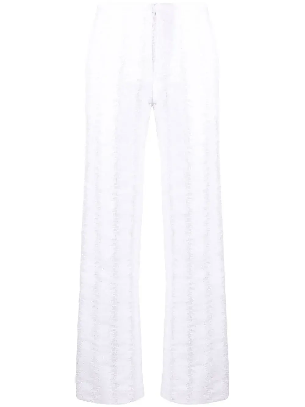 

Расклешенные брюки с эффектом потертости Cecilie Bahnsen, белый