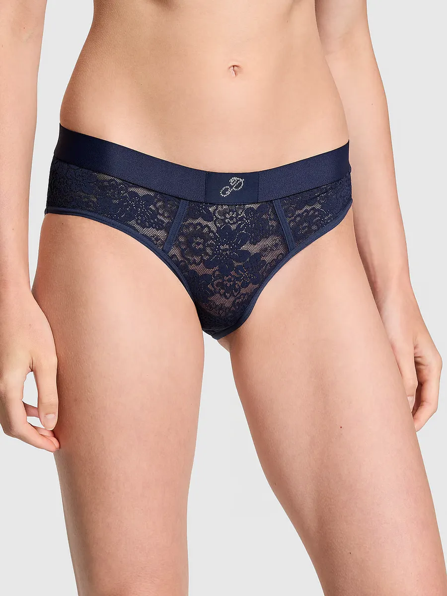 

Трусики Hiphugger с логотипом Wink Pink, цвет Midnight Navy
