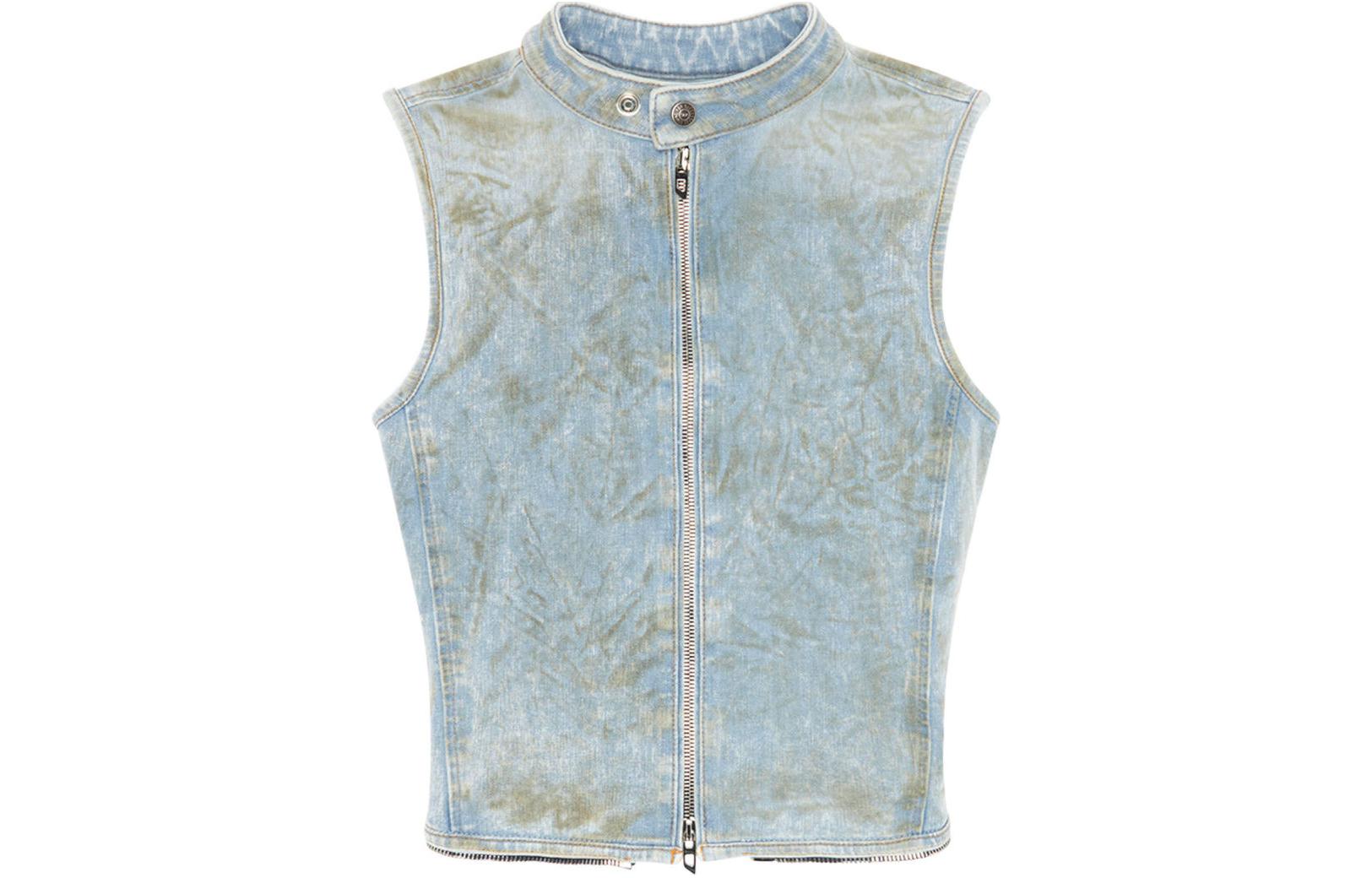 Рубашка De-Nata-Fse Denim Sleeveless Top DIESEL, светло-голубой — фото 3