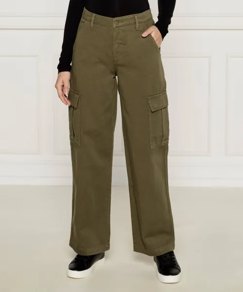 

Брюки-Карго Relaxed fit Guess Jeans, зеленый