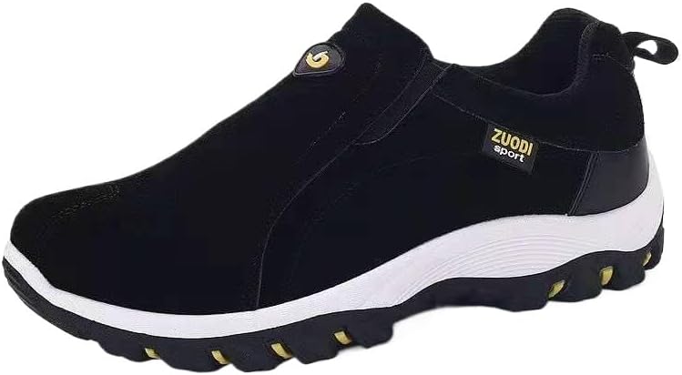 

Мужские ортопедические лоферы на плоской подошве из канвы, удобные, дышащие, нескользящие, для улицы, вождения и прогулок Hhhchpm, черный