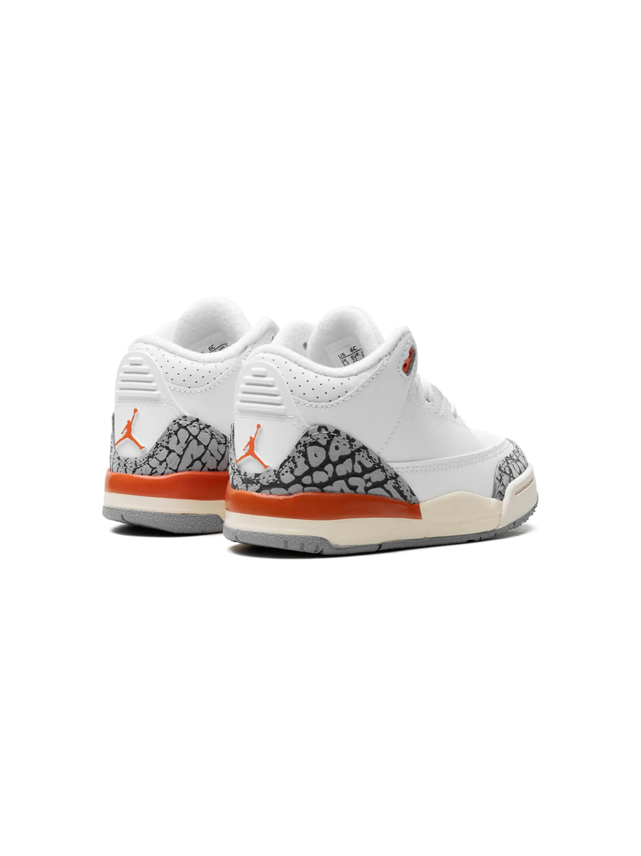 Кроссовки Air Jordan 3 Retro Georgia Peach Jordan Kids, белый — фото 3