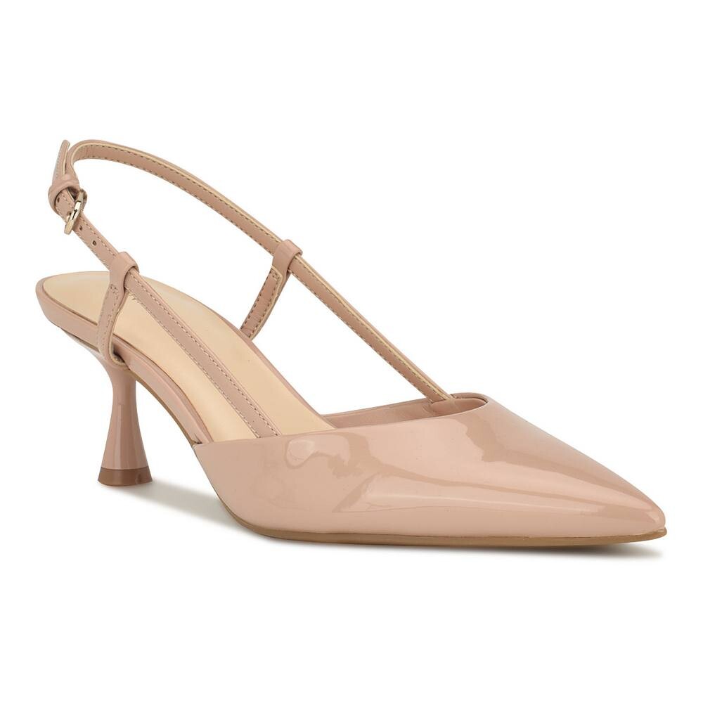 

Женские туфли-лодочки Nine West Rowen с открытой пяткой, бежевый