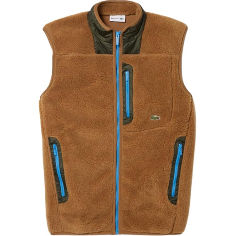 

LACOSTE Коричневый жилет мужской, Brown