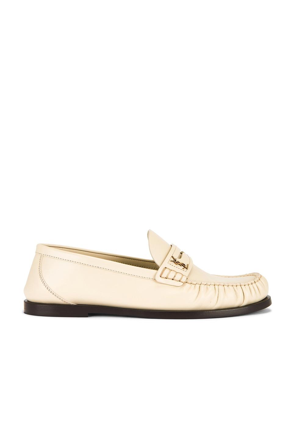 Flat Лоферы Saint Laurent, Neutro