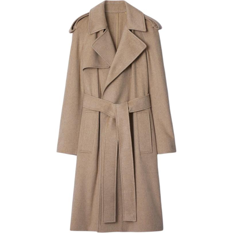

Burberry Кашемировое пальто-накидка, Camel